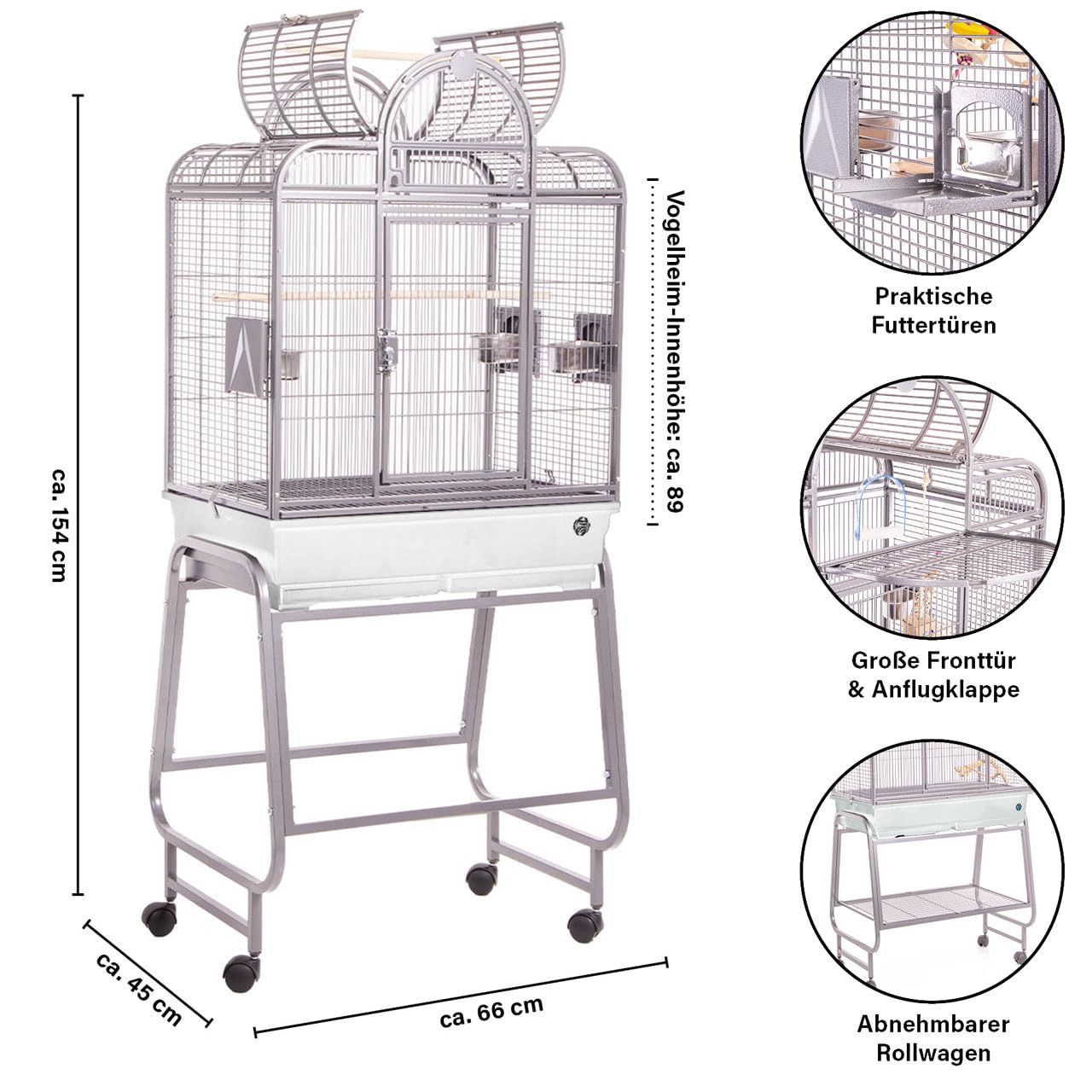 montana-cages-san-remo-ii-sittichk-fig-platinum-kuppeldach image 2