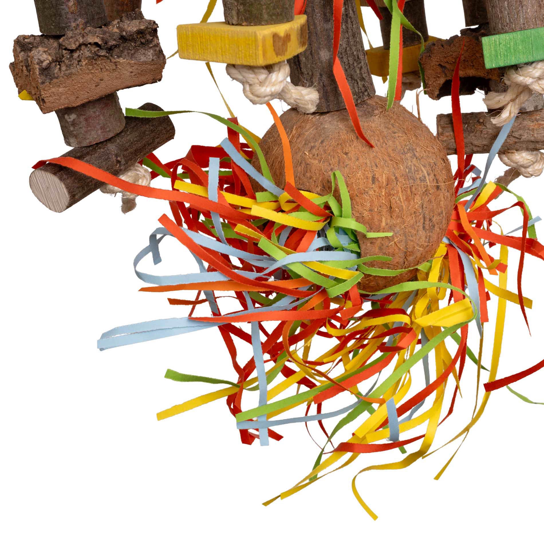 rico-s-futterkiste-kokospilz-papageienspielzeug-kokos-sisal-35-cm image 3