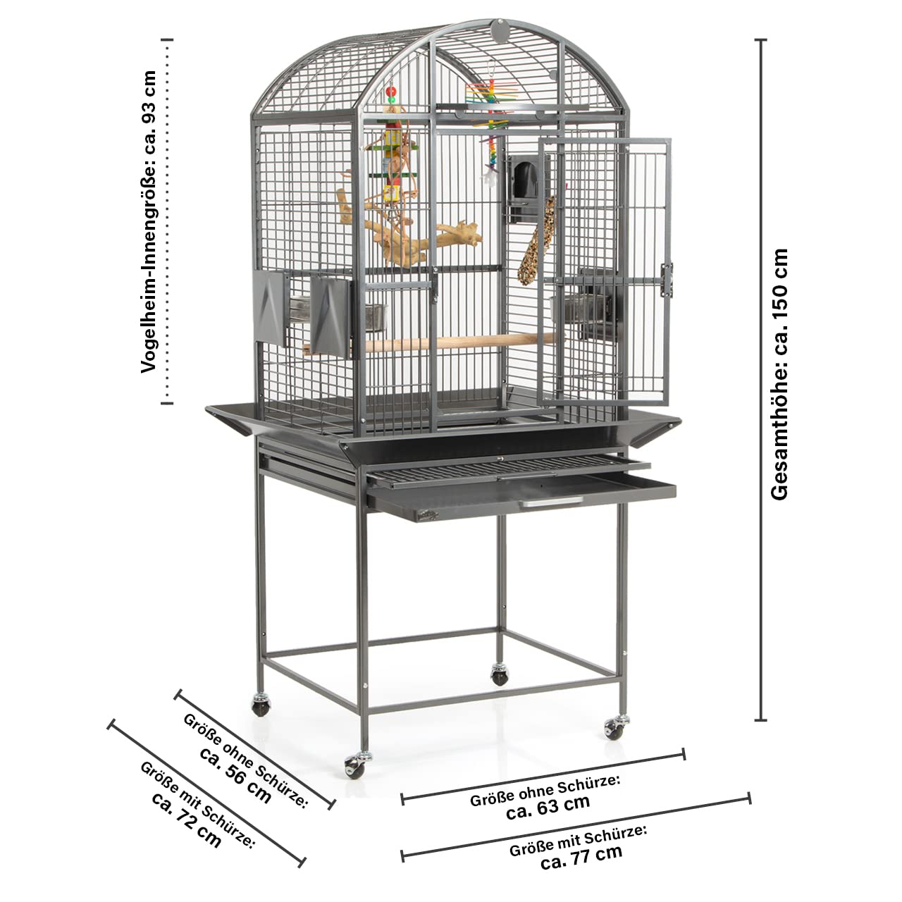 montana-cages-finca-dome-vogelk-fig-antik-f-r-sittiche-papageien image 2