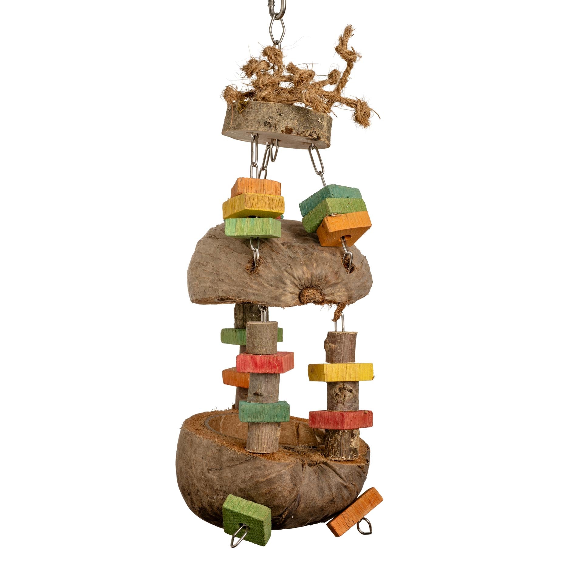 rico-s-futterkiste-kokosh-uschen-papageienspielzeug-futterschale image 2
