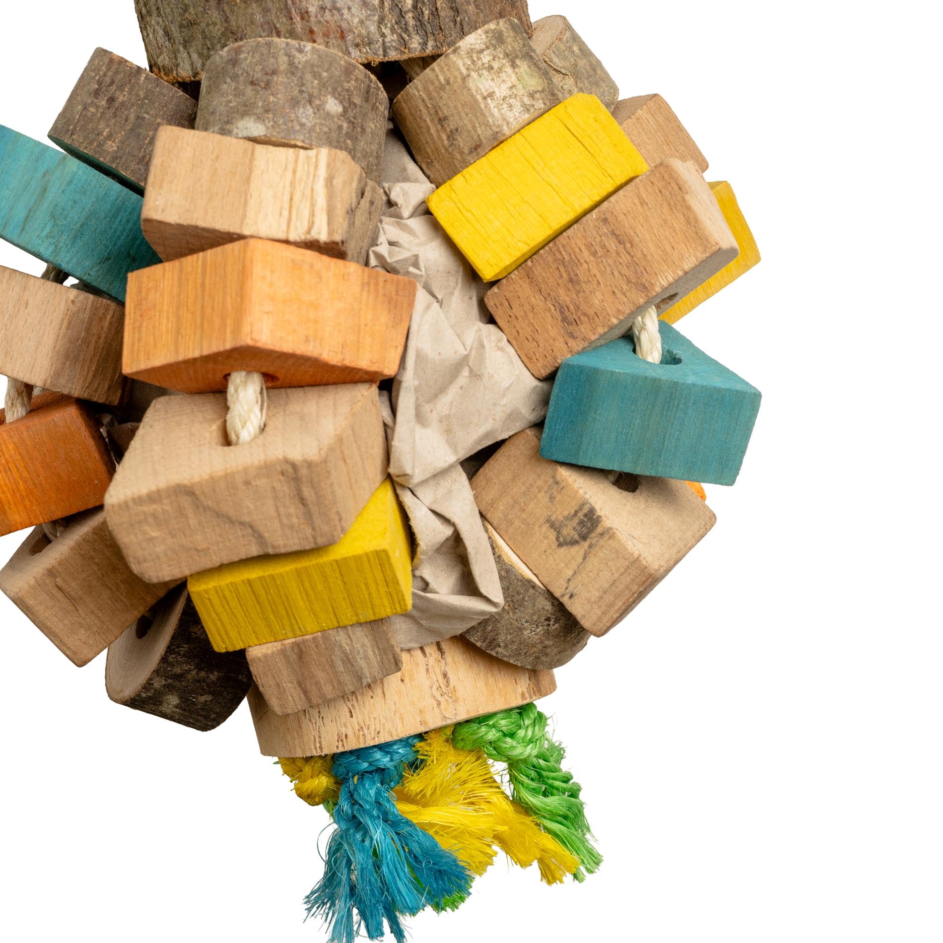 rico-s-futterkiste-schredderkugel-papageienspielzeug-45-cm-sisal image 2