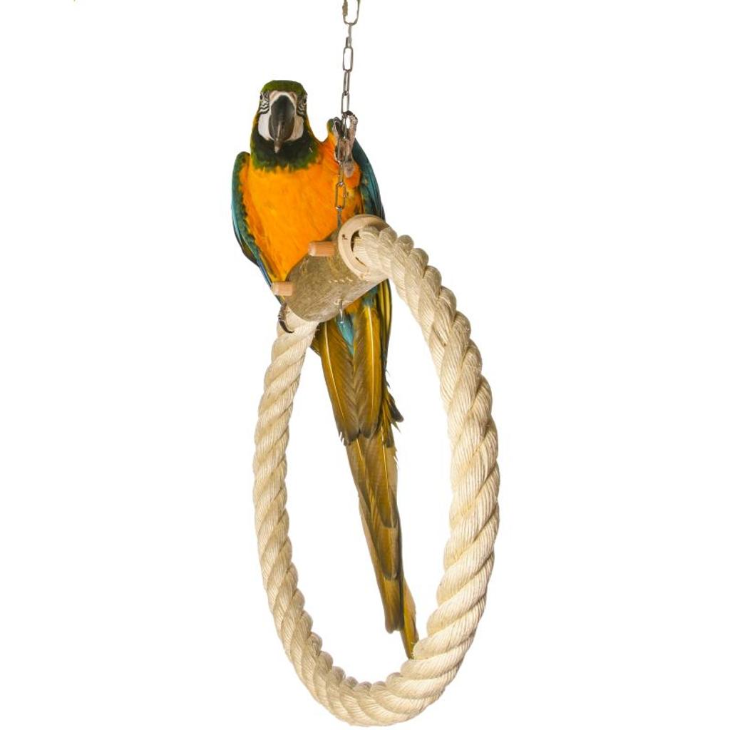 rico-s-futterkiste-sisalring-schaukel-40-cm-gro-e-papageien image 2