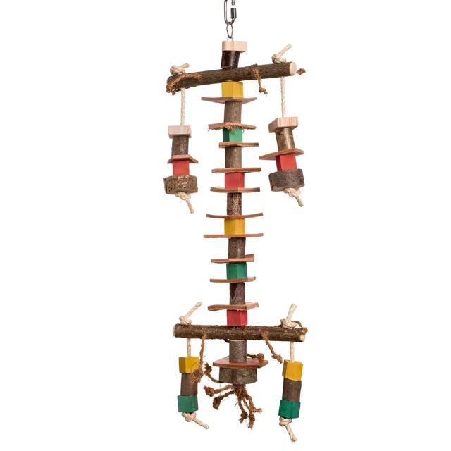 rico-s-futterkiste-knabberspiel-papageienspielzeug-sisal-60cm image 1