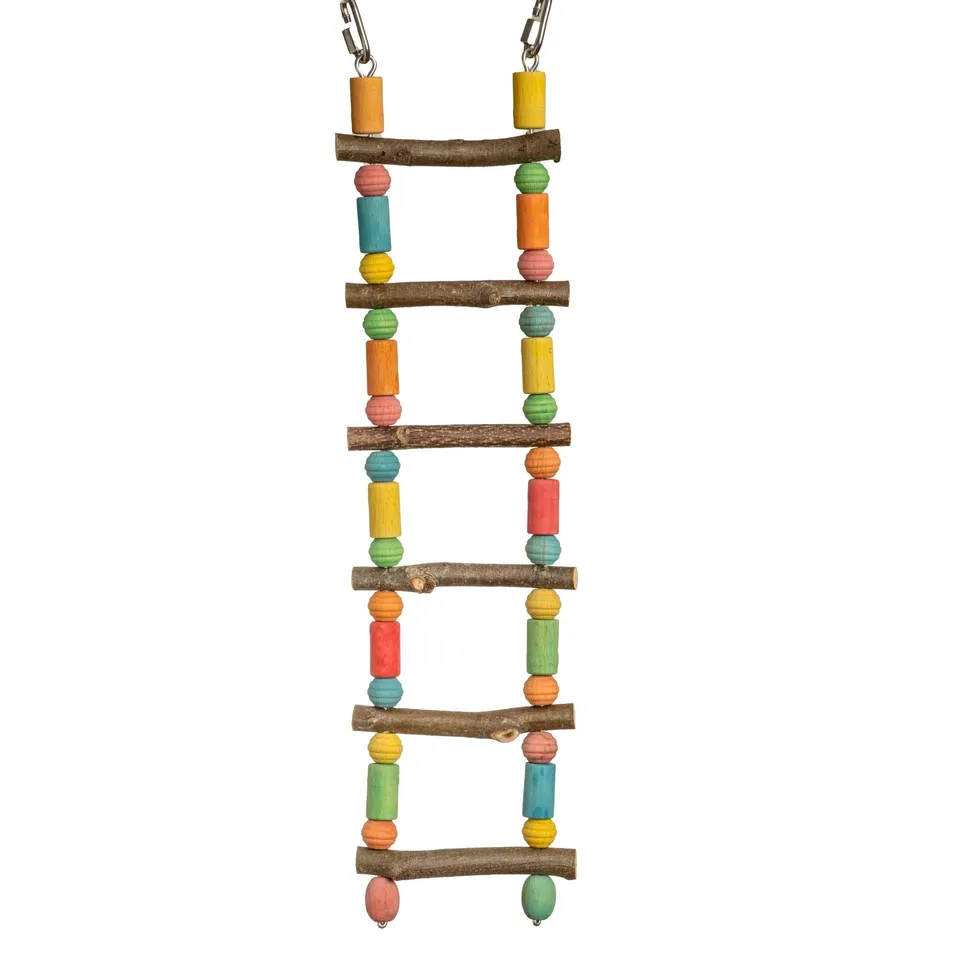 rico-s-futterkiste-sittich-leiter-biegsam-spielzeug-40-cm-bunt image 1