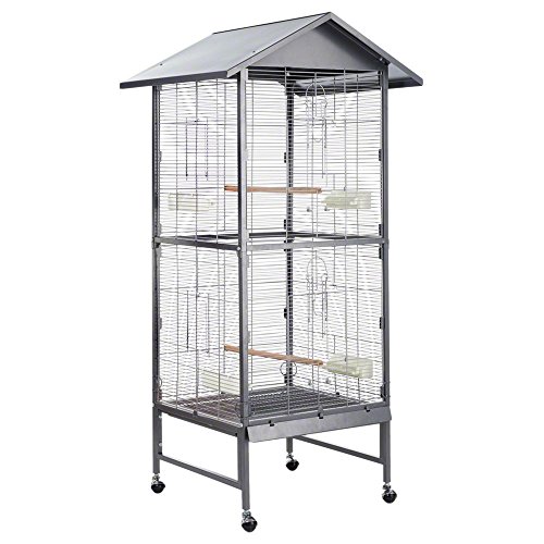 montana-cages-villa-casa-60-vogelvoliere-antik-platinum-spitzdach image 2