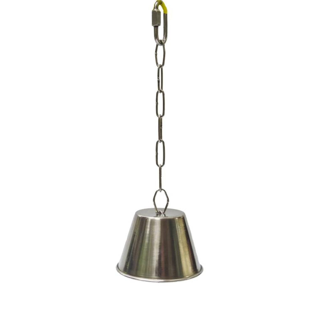 rico-s-futterkiste-papageienglocke-edelstahl-mittel-8-cm-kette image 3
