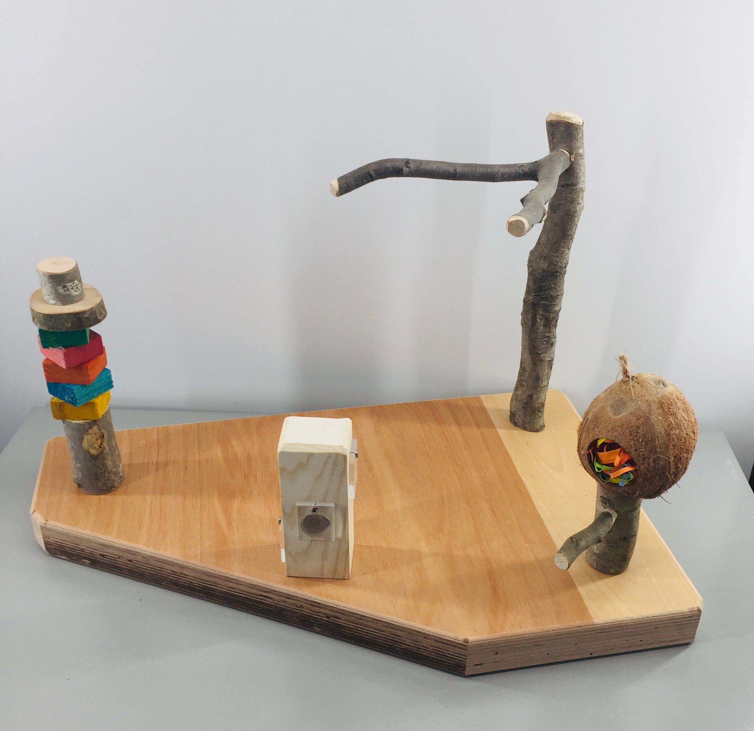 rico-s-futterkiste-spiel-schaukelbogen-sittichspielzeug-buche image 5