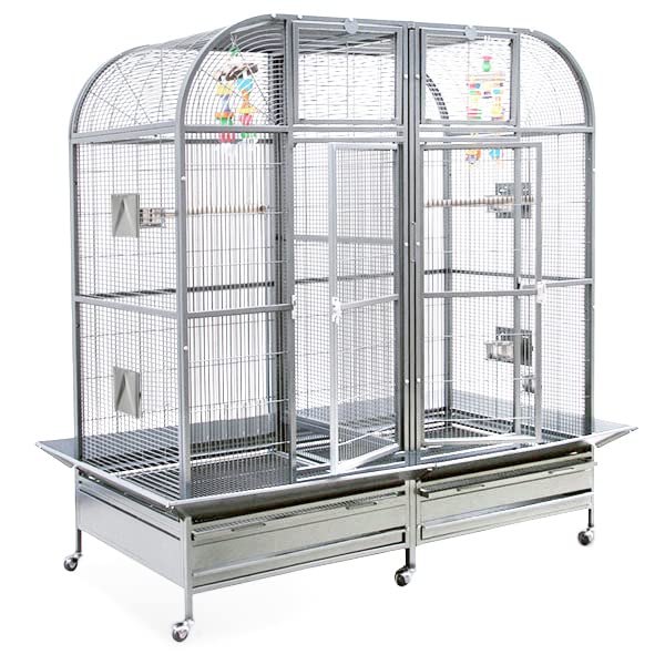 montana-cages-palace-ii-platinum-sittichvoliere-xxl-mit-trennwand image 1