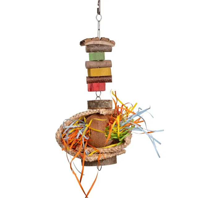 strohmattenwuschel-papageienspielzeug-kokos-45-cm image 1
