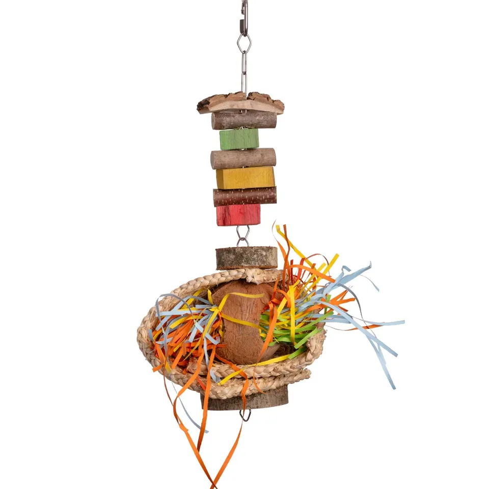 strohmattenwuschel-papageienspielzeug-kokos-45-cm image 1