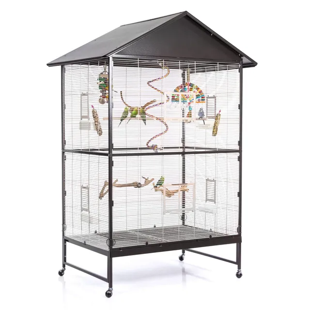montana-cages-villa-casa-120-sittichvoliere-antik-platinum image 1