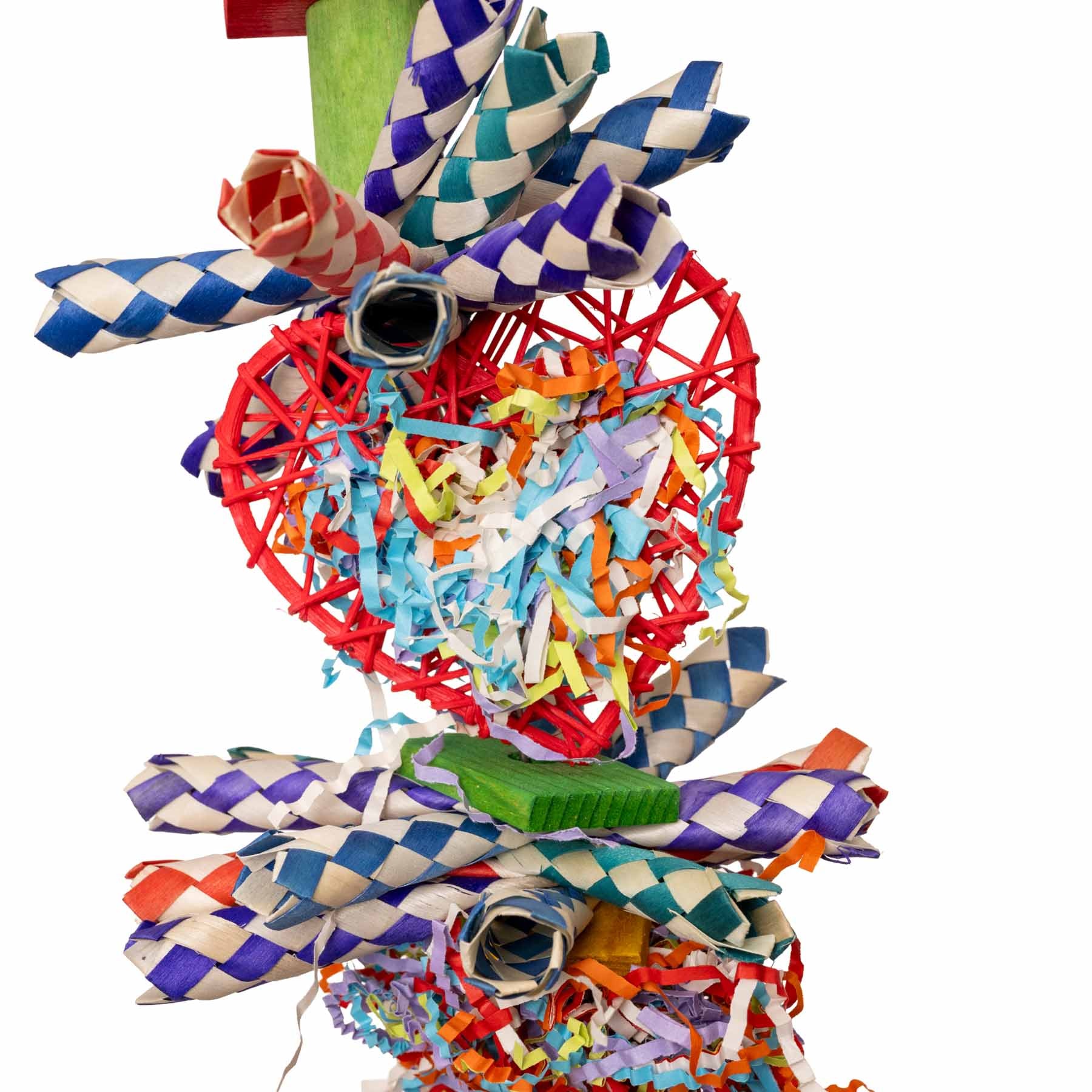 rico-s-futterkiste-shredding-tower-papageienspielzeug-foraging image 3