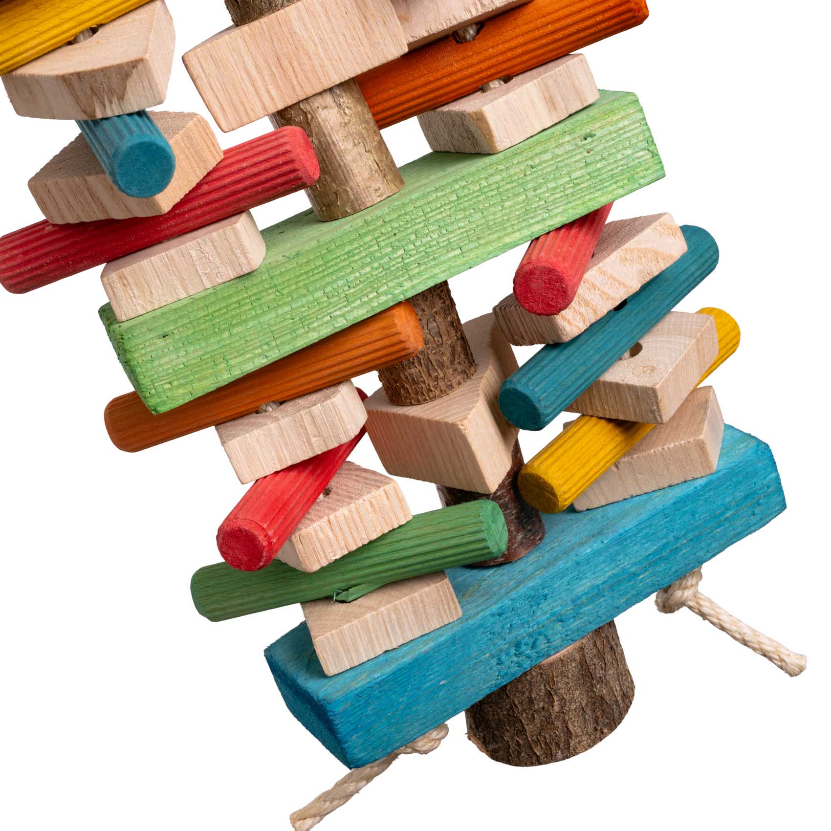 rico-s-futterkiste-knabbertrio-papageienspielzeug-45-cm-holz image 3