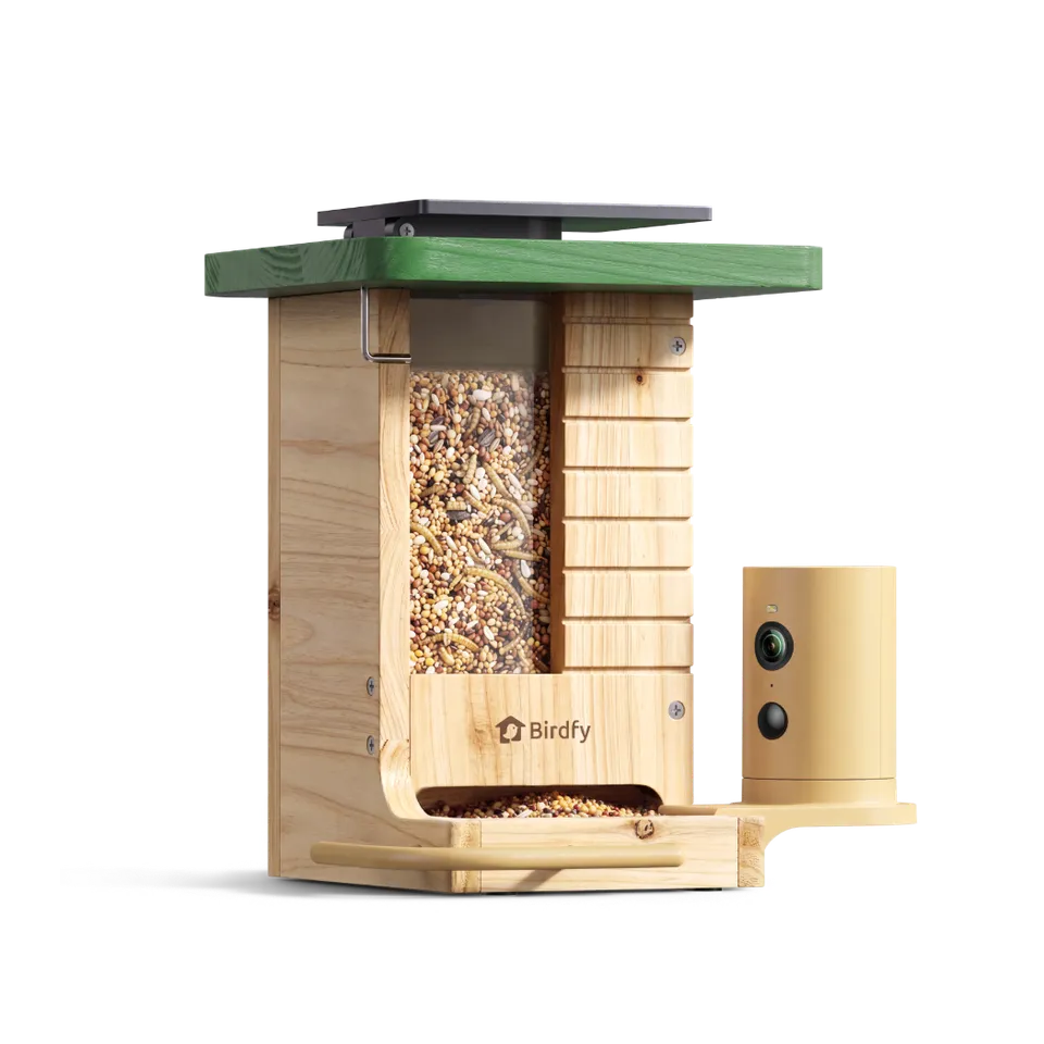 birdfy-feeder-wood-vogelhaus-mit-kamera-holz-1-jahr-plus image 1