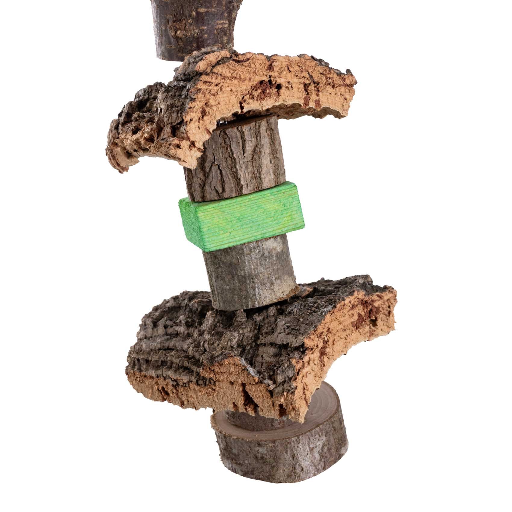 rico-s-futterkiste-nature-wood-kork-knabberkette-papageienspielzeug-kork image 2