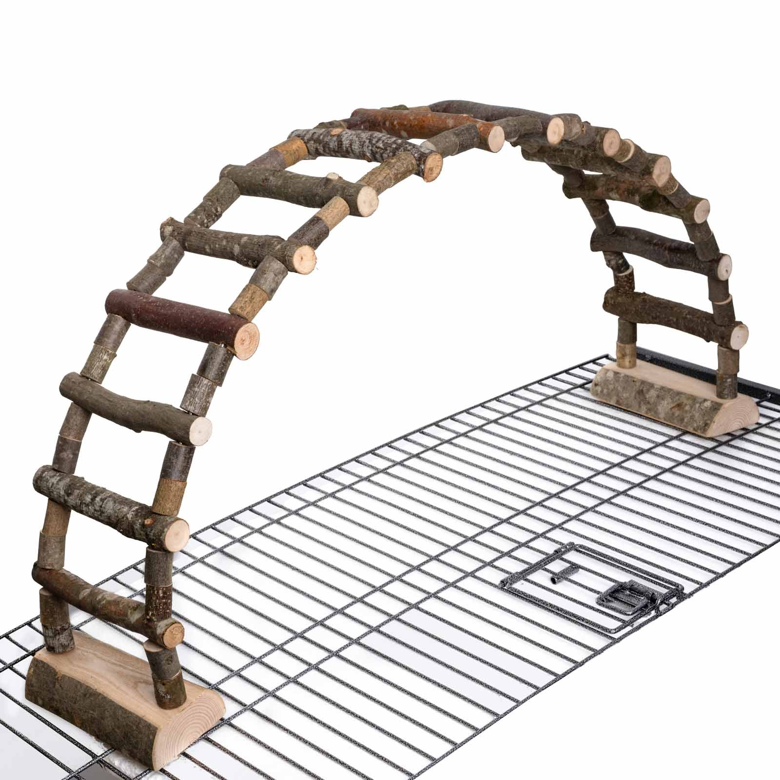 rico-s-futterkiste-big-ladder-papageien-leiter-150-cm-naturholz image 1