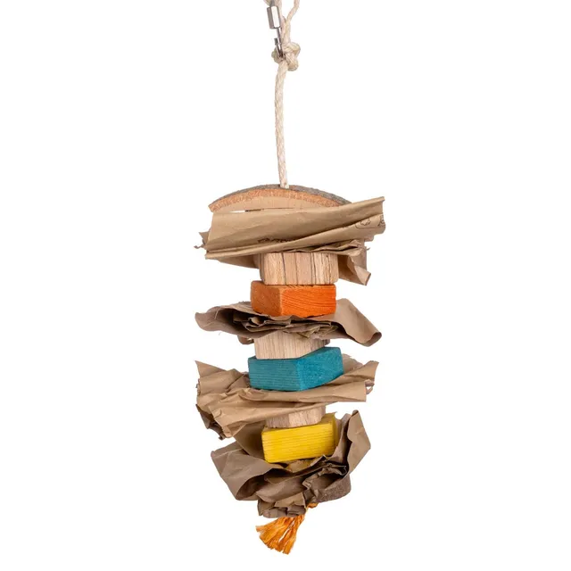 rico-s-futterkiste-knabberpapier-papageienspielzeug-35-cm image 1