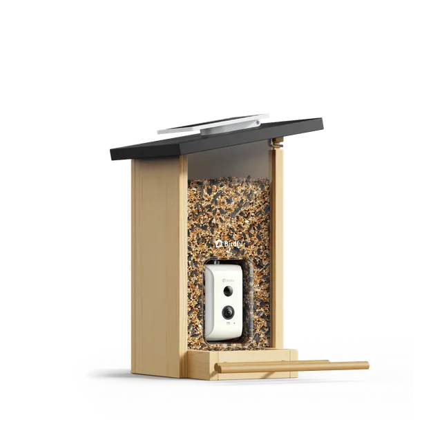 birdfy-feeder-ebony-vogelhaus-holz-mit-kamera-1080p image 1