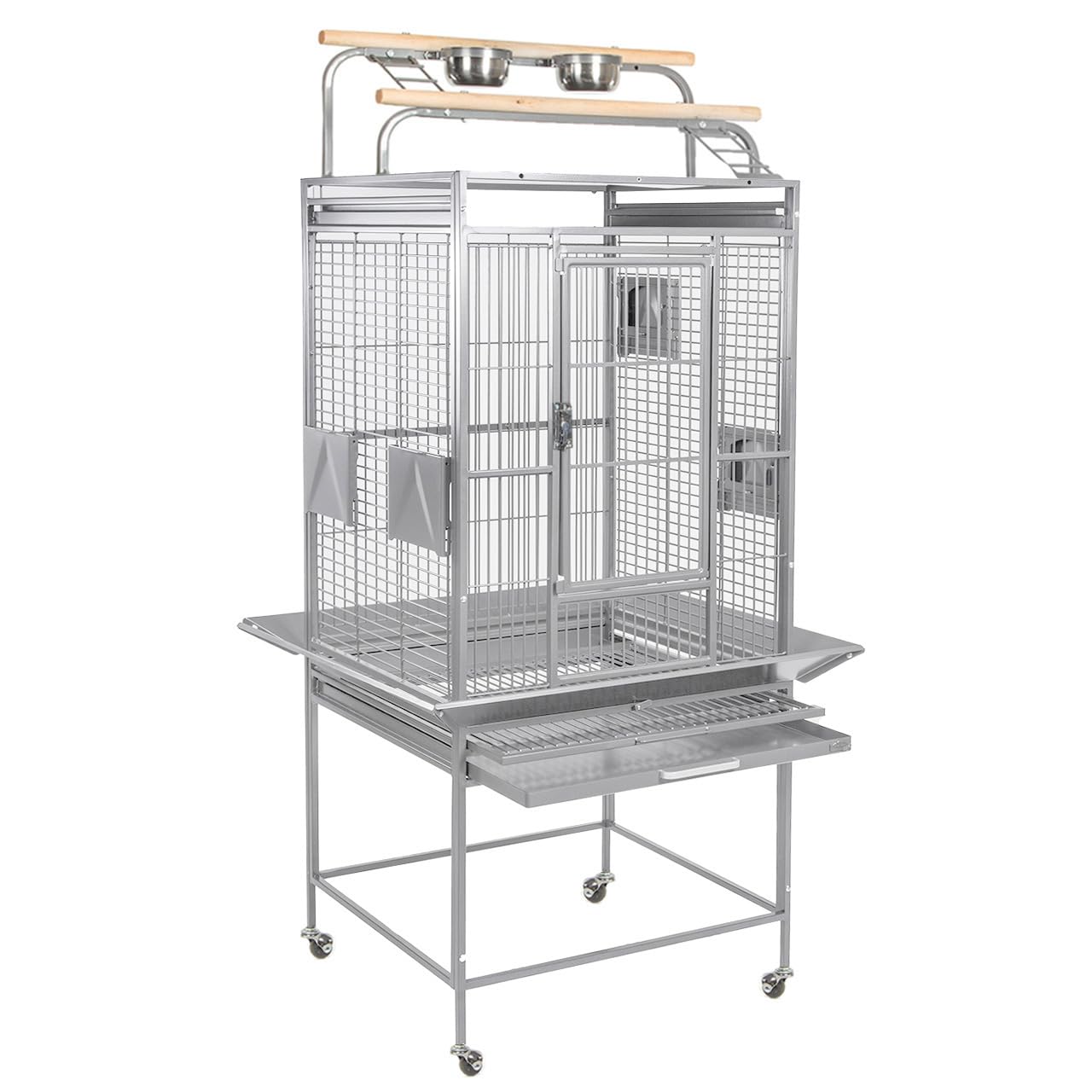 montana-cages-finca-play-voliere-antik-mit-playtop-63x56x165-cm image 3