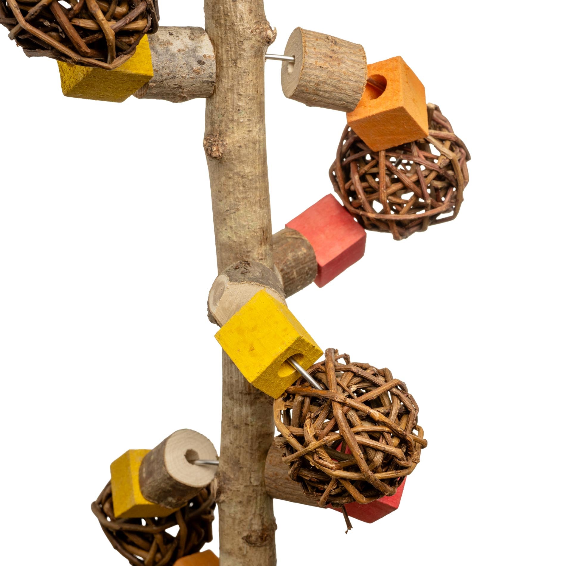 rico-s-futterkiste-weidenball-spirale-sittichspielzeug-naturholz-40cm image 3