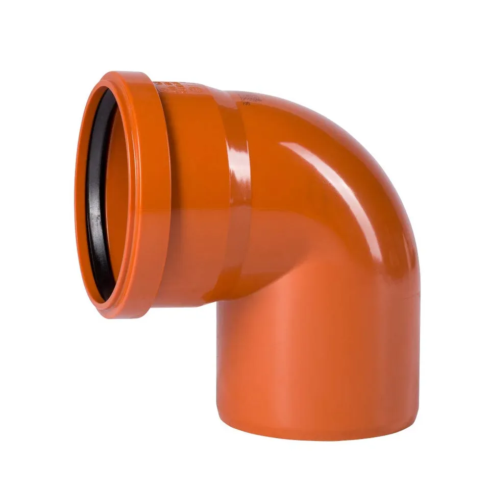 klasebo-sanit-r-kg-bogen-dn-160-87-grad-kanalrohr-orange image 1