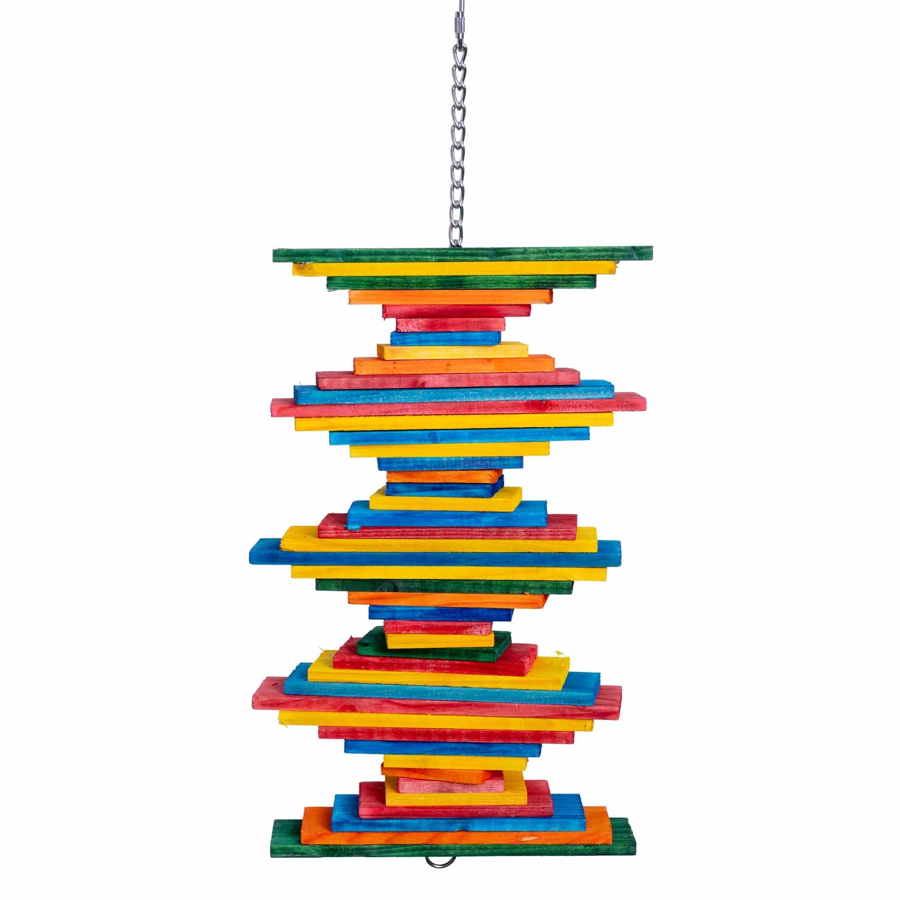 rico-s-futterkiste-turm-pharaon-holzspielzeug-papageienspielzeug-40cm image 4