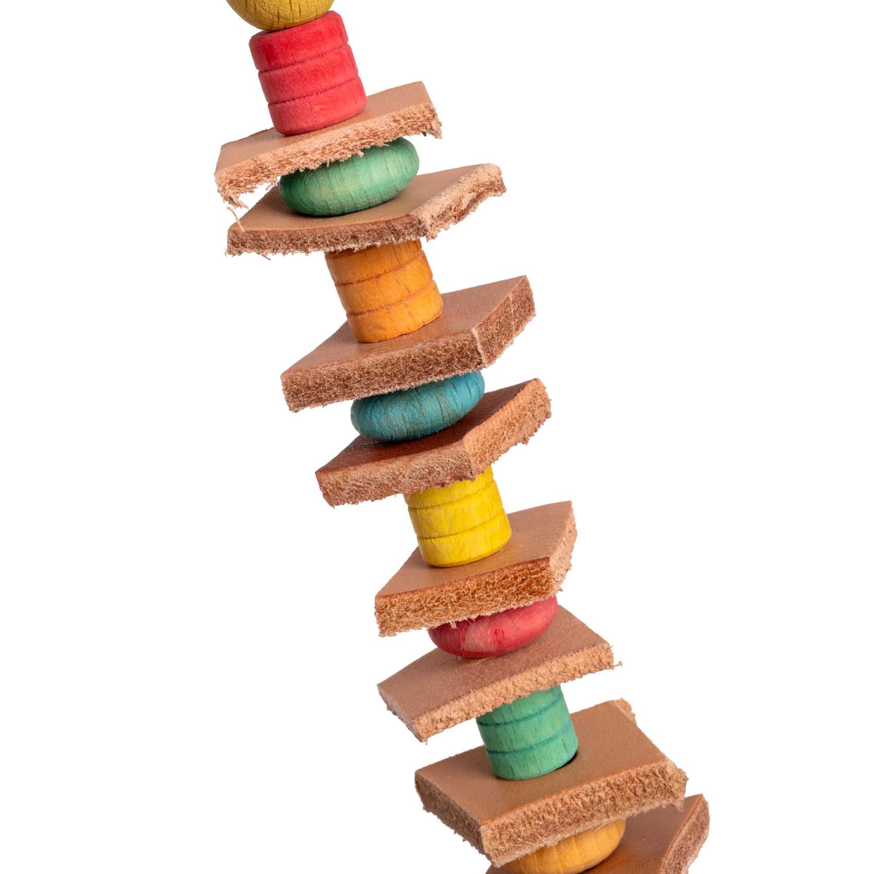 rico-s-futterkiste-lederspielzeug-mini-wellensittich-leder-12-cm image 2