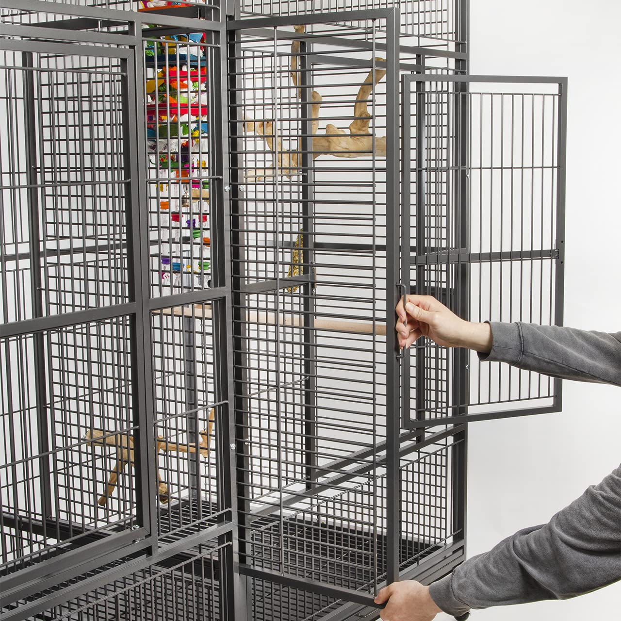 montana-cages-arkansas-ii-papageienvoliere-antik-xxl-mit-trennwand image 4