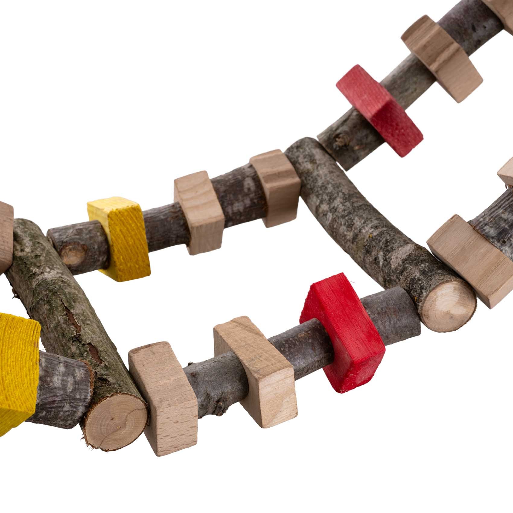 rico-s-futterkiste-moving-ladder-papageienspielzeug-130-cm-holz image 3