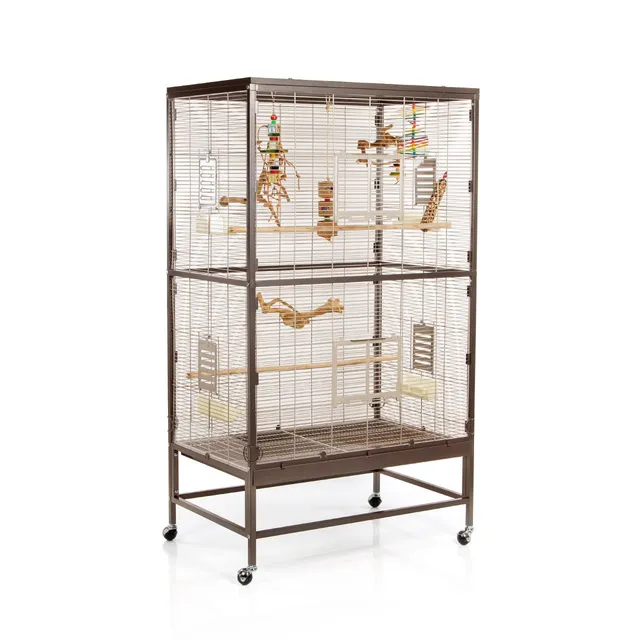 montana-cages-casa-90-zimmervoliere-choco-vanilla-f-r-sittiche image 1