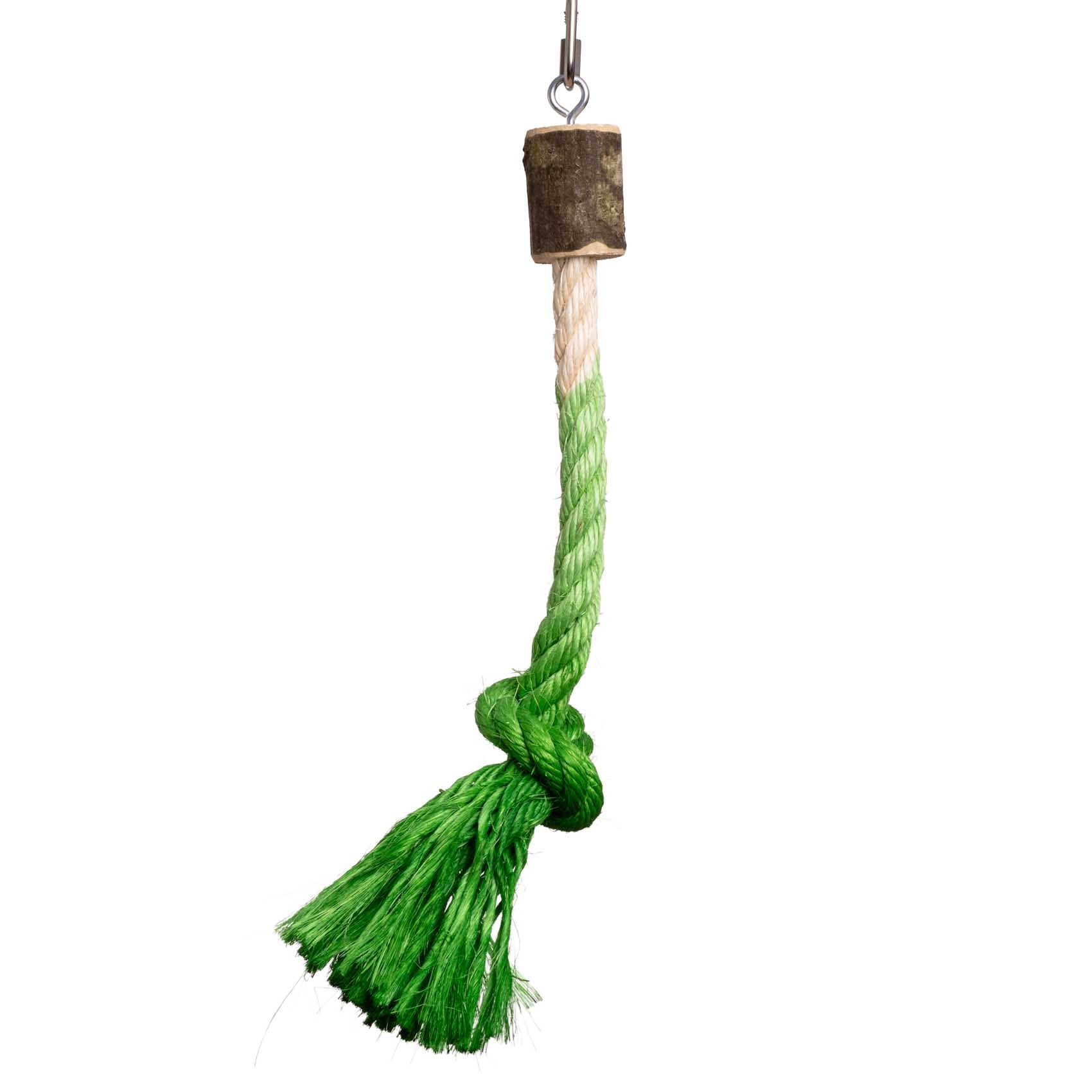 rico-s-futterkiste-sisal-schaukel-knoten-papageienspielzeug-35-cm image 1