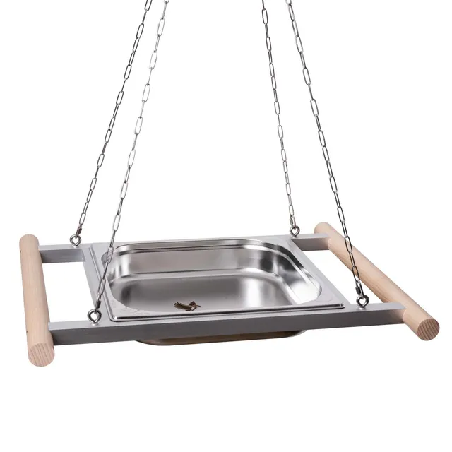 rico-s-futterkiste-edelstahlwanne-mittelgro-schwingend-49x46-cm image 1