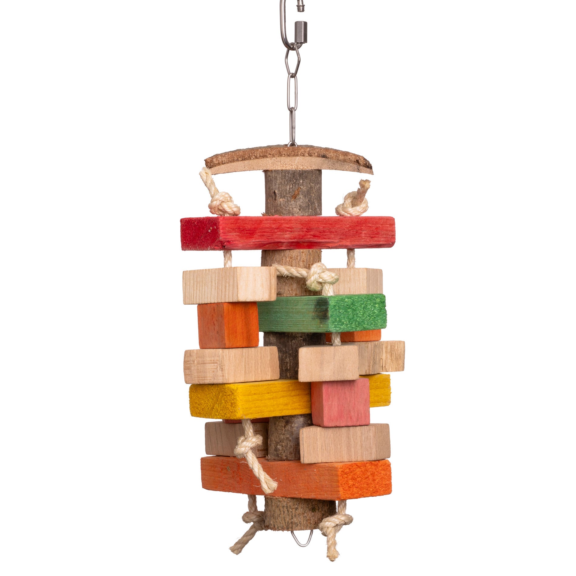 rico-s-futterkiste-w-rfelturm-papageienspielzeug-holz-sisal image 1