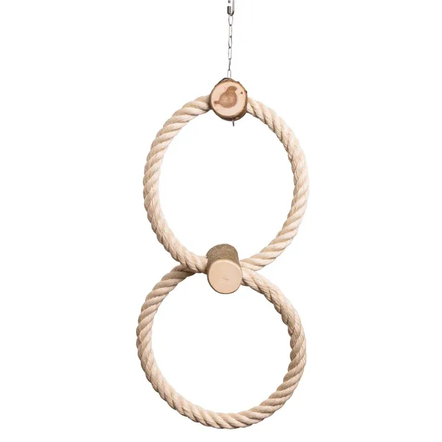 rico-s-futterkiste-sisal-doppelring-papageienschaukel-80-cm-sisal image 1