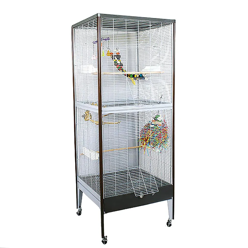 montana-cages-casa-happy-home-voliere-antik-platinum-holzoptik image 1