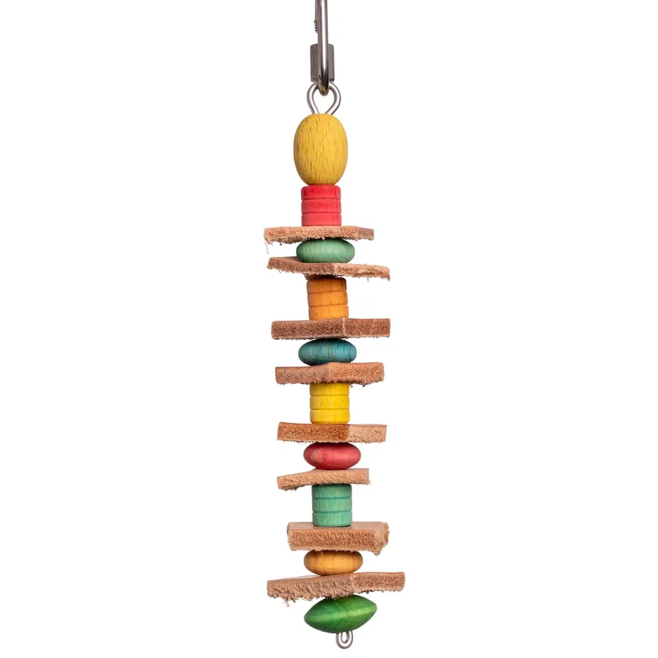 rico-s-futterkiste-lederspielzeug-mini-wellensittich-leder-12-cm image 1