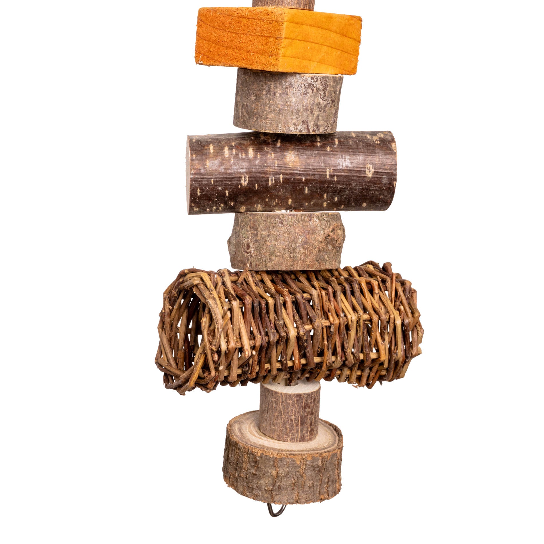 rico-s-futterkiste-spielkette-weidenrolle-papageienspielzeug-40-cm image 2