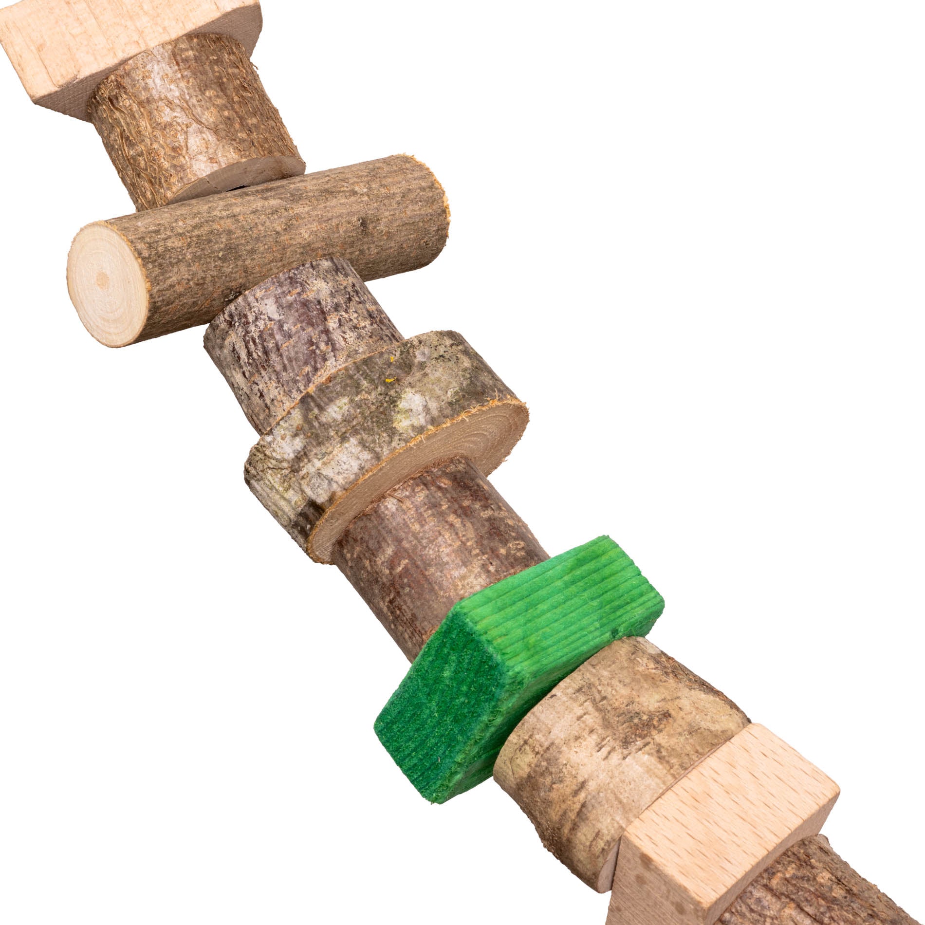 rico-s-futterkiste-kletterbr-cke-papageienspielzeug-holz-110-cm image 3