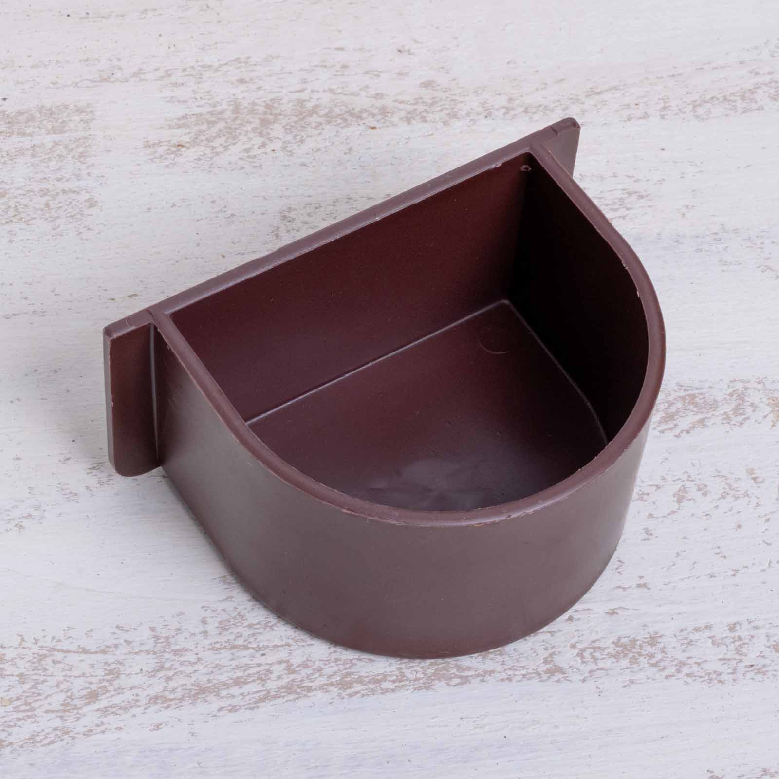 rico-s-futterkiste-volierenzubeh-r-futter-wassernapf-braun-9-cm image 2