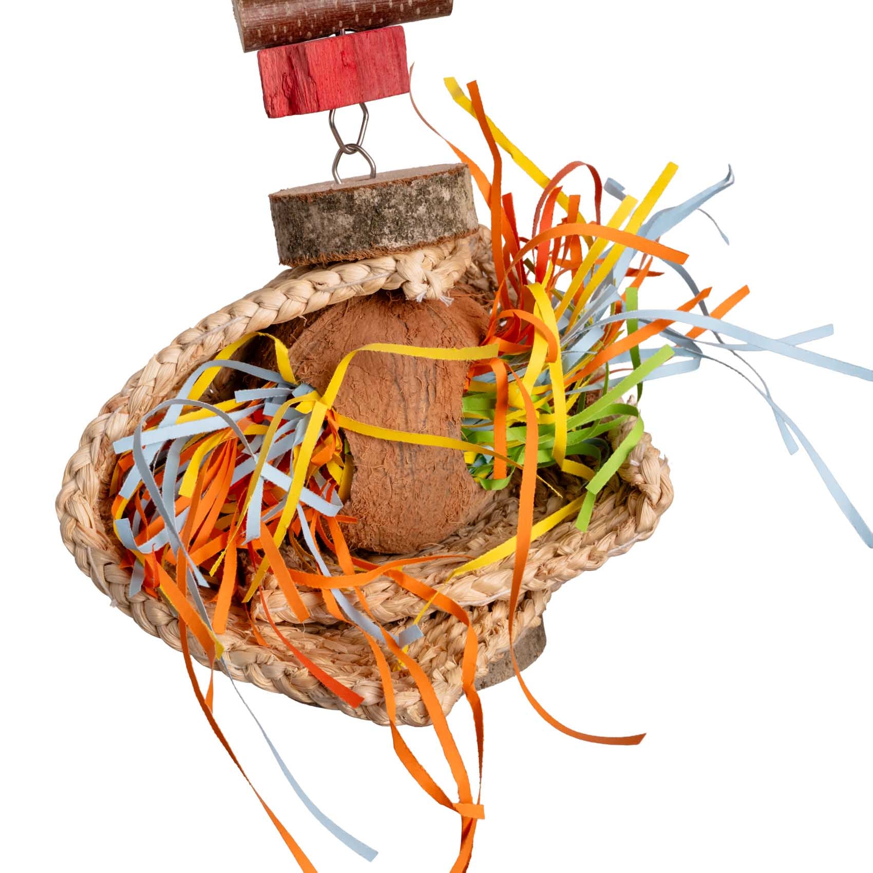 strohmattenwuschel-papageienspielzeug-kokos-45-cm image 2