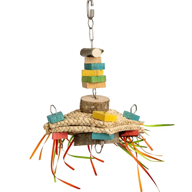 rico-s-futterkiste-stroh-sandwich-papageienspielzeug-stroh-25-cm image 1