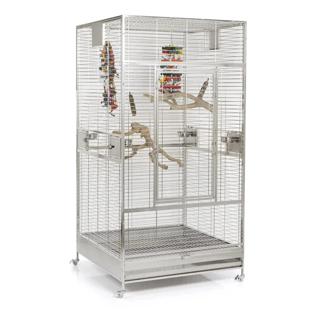 montana-cages-arkansas-i-papageienk-fig-edelstahl-100x100x200-cm image 1