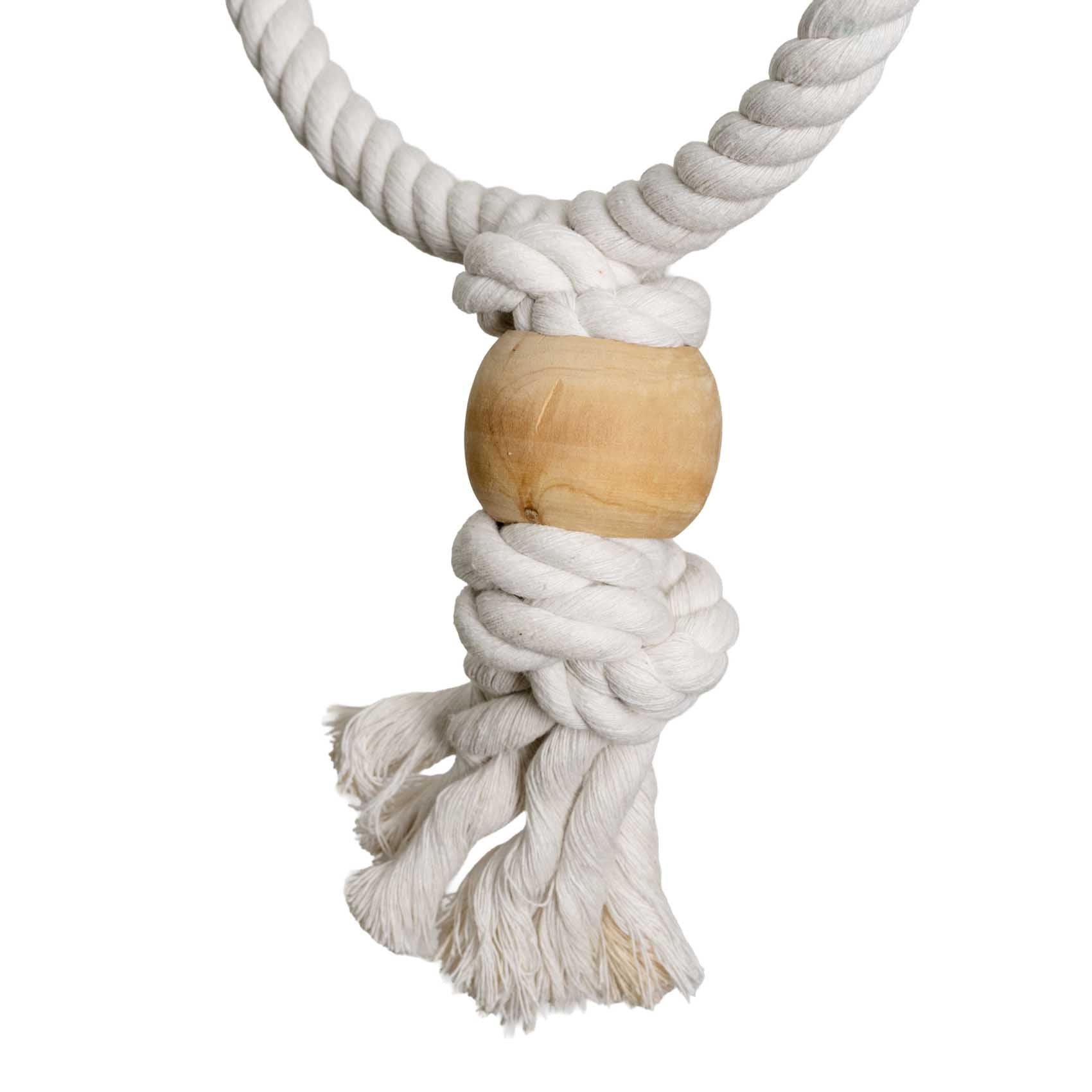 rico-s-futterkiste-baumwoll-ring-holzkugel-papageienspielzeug-20-cm image 2