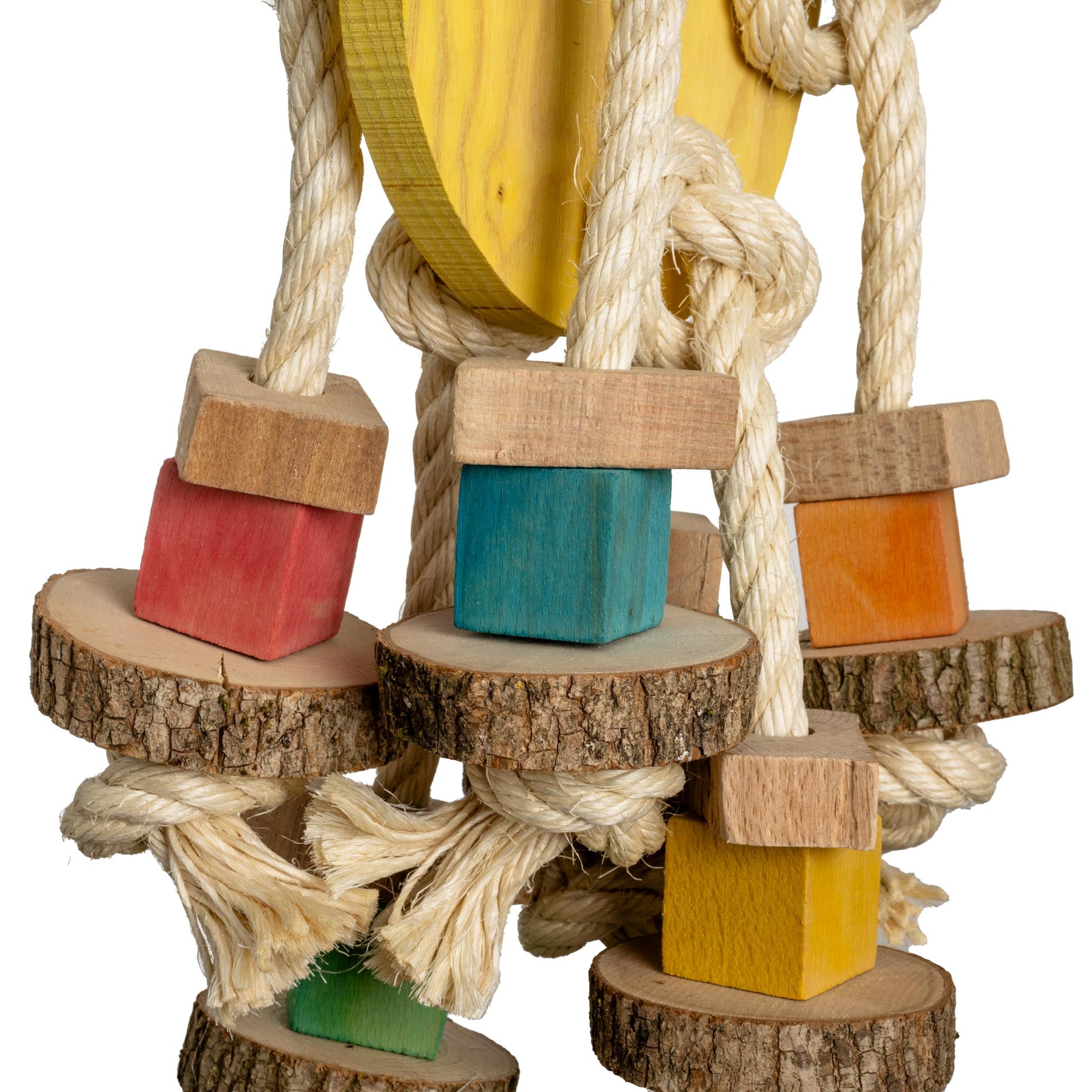rico-s-futterkiste-knabber-ananas-xl-papageienspielzeug-hartholz image 2