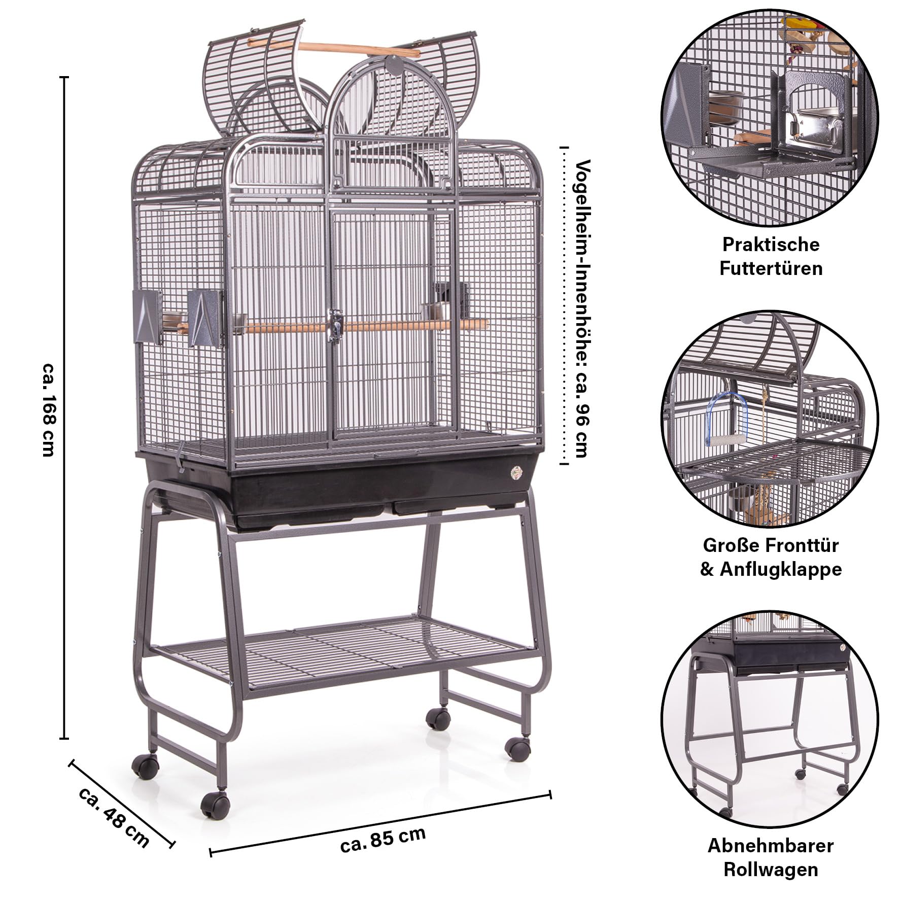 montana-cages-san-remo-iii-sittichk-fig-antik-85x48x168cm-freisitz image 2