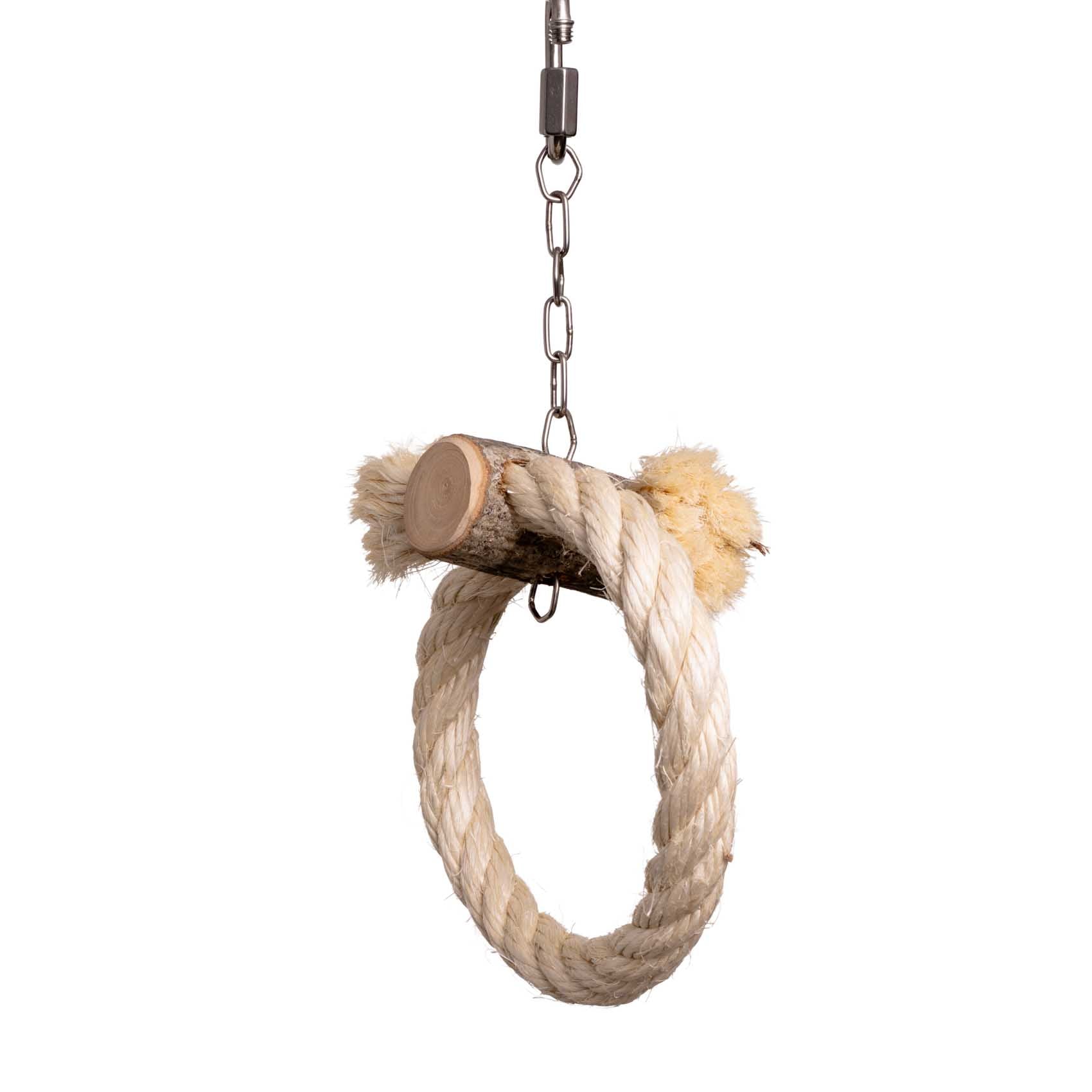 rico-s-futterkiste-sisalring-schaukel-mini-10cm-wellensittich image 2
