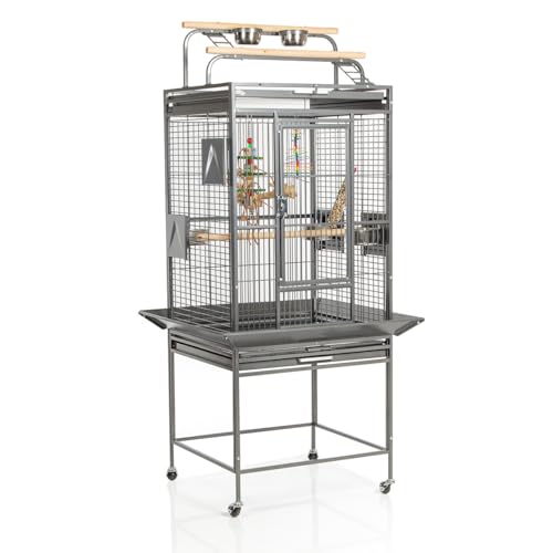 montana-cages-finca-play-voliere-antik-mit-playtop-63x56x165-cm image 4