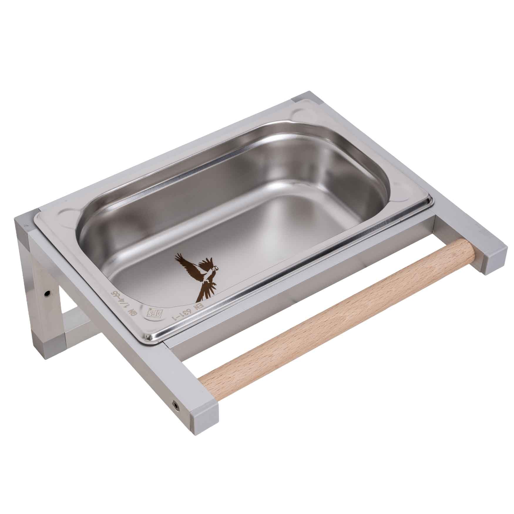 rico-s-futterkiste-edelstahlwanne-klein-28x23-5-cm-wandmontage image 3