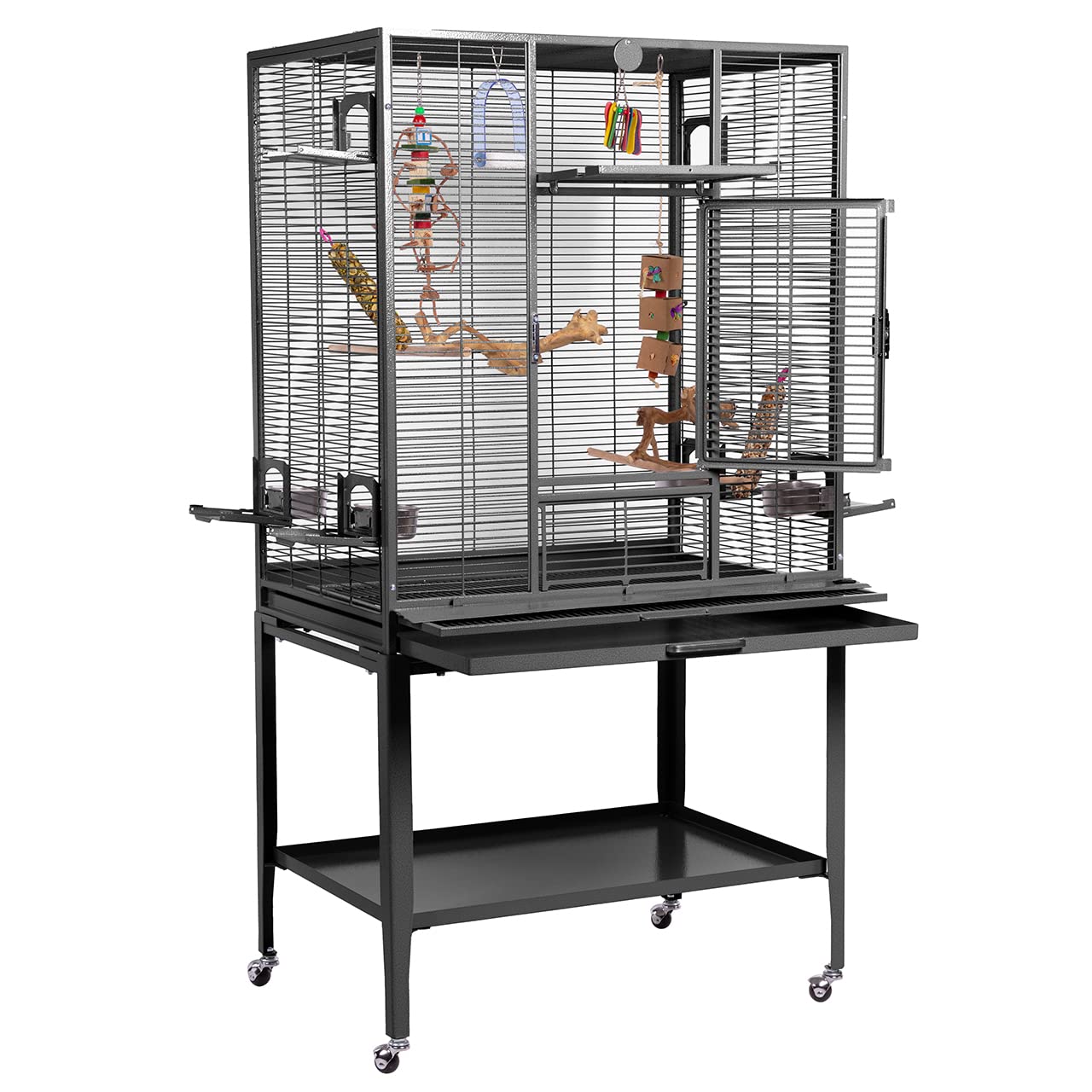 montana-cages-madeira-single-vogelk-fig-antik-mit-rollen image 3