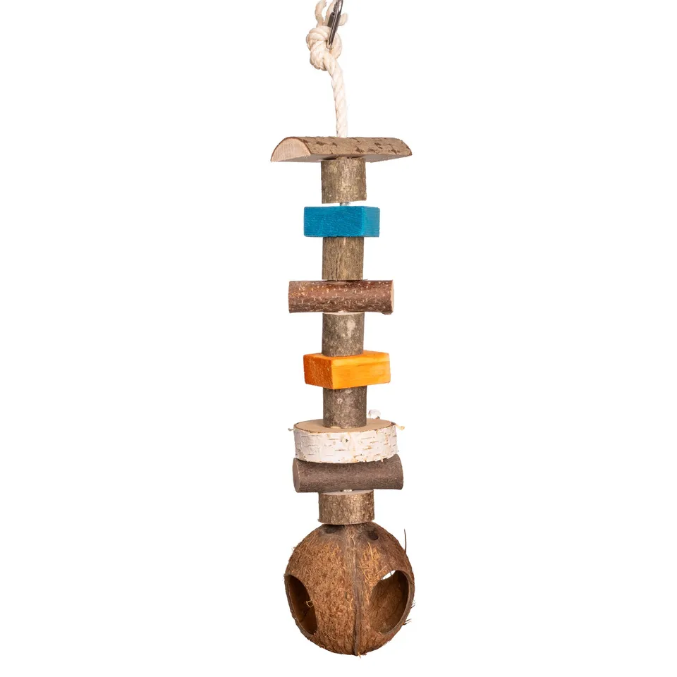 rico-s-futterkiste-sisal-coco-house-papageienspielzeug-65-cm image 1